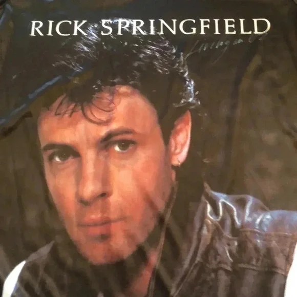 Rick Springfield Retro Tee Shirt Back & Front Design - Picture 5 of 5